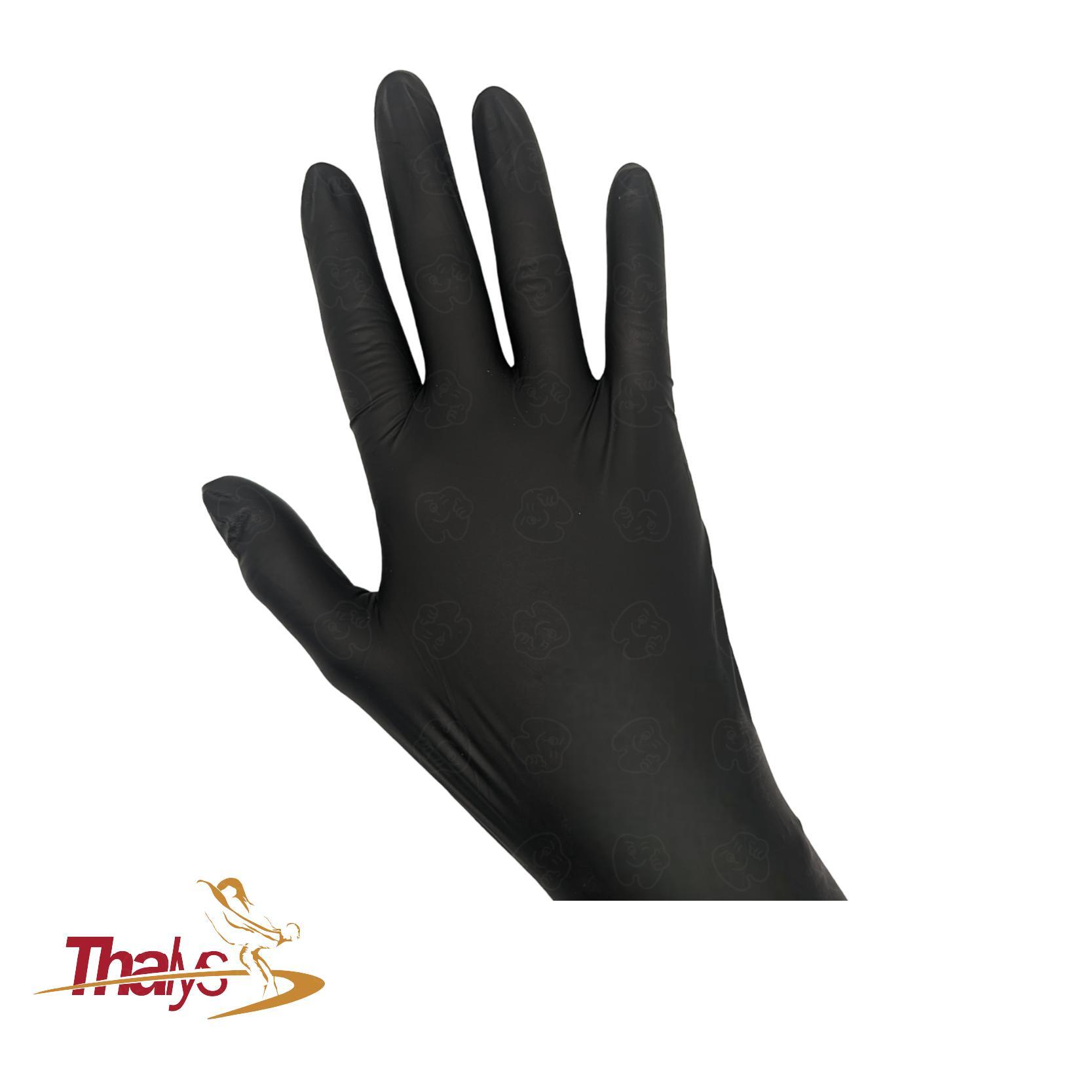 Guantes de Nitrilo Negro vista 2